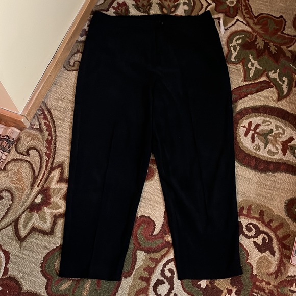 AVENUE Size 20 Trouser NO Pocket Slim Flatfront Elastic-Insert Stretch $89 NEW - Picture 1 of 16